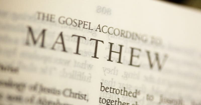 Text from the Gospel of Matthew