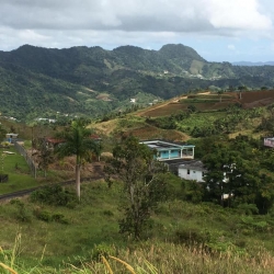 Mountainous vista of Puerto Rico countryside